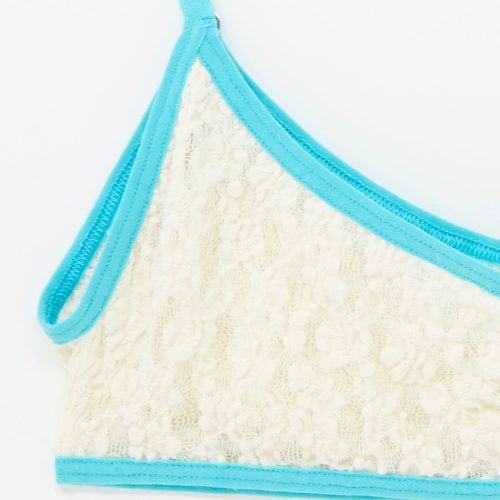 Baserange CottonLaceMusialBra Undyed Turquoise Oroboro 1