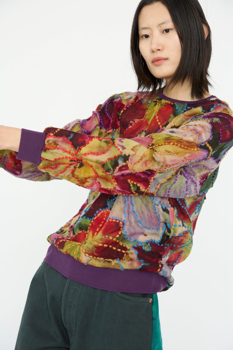 Bless EmbroideredWoolmixNo.78M Sweater Multi Oroboro 4