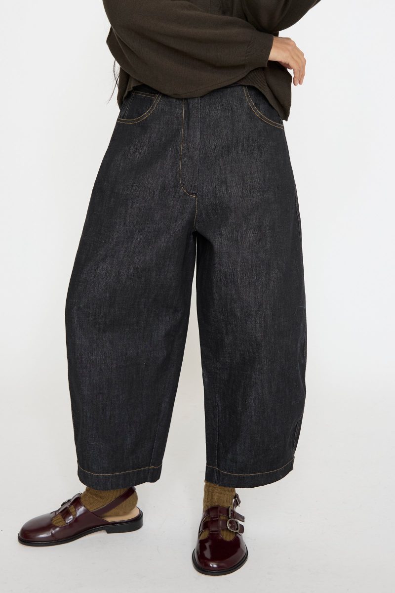 Cordera DenimCurvedPant Black Oroboro 4