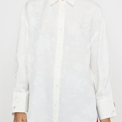 Cordera FlowerJacquardShirt White Oroboro 2