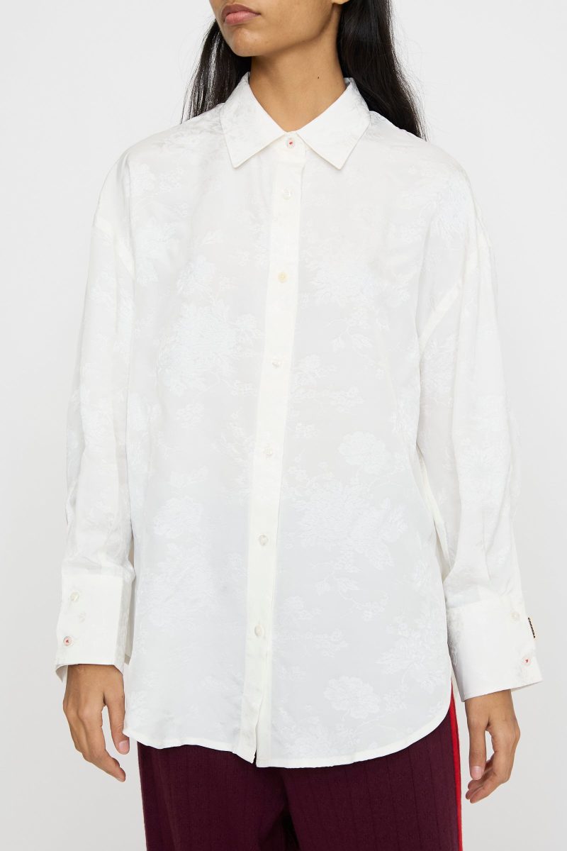 Cordera FlowerJacquardShirt White Oroboro 2