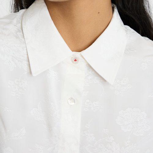 Cordera FlowerJacquardShirt White Oroboro 6