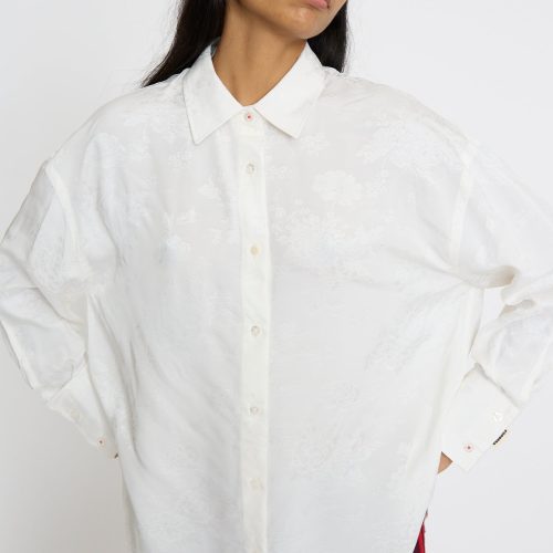 Cordera FlowerJacquardShirt White Oroboro 7