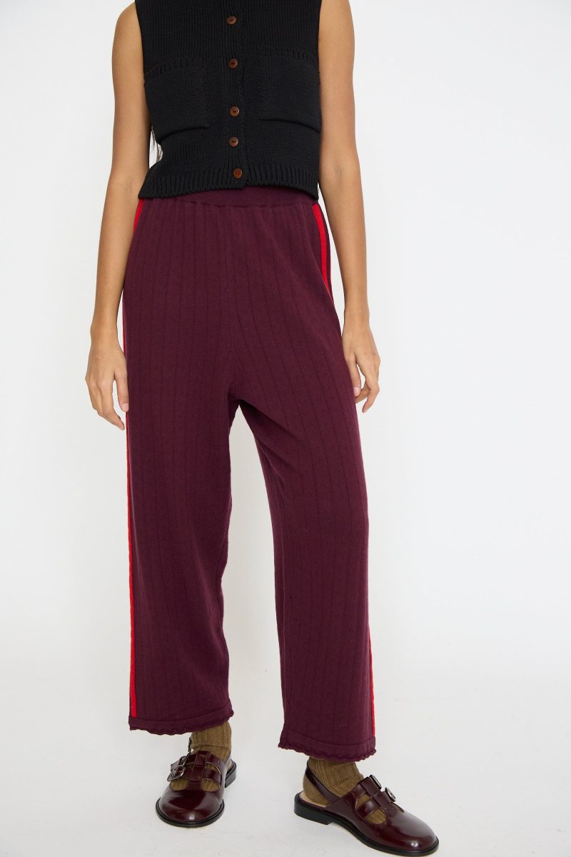 Cordera MerinoPerlePant Burgundy Oroboro 1