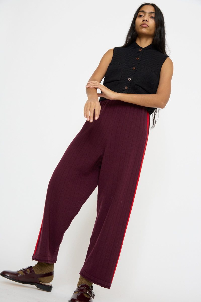 Cordera MerinoPerlePant Burgundy Oroboro 2