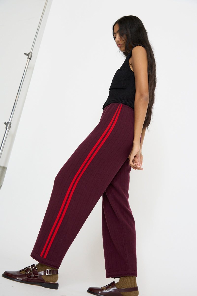 Cordera MerinoPerlePant Burgundy Oroboro 3