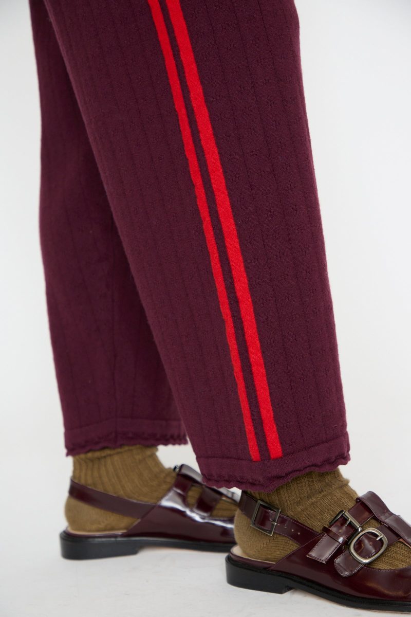 Cordera MerinoPerlePant Burgundy Oroboro 4