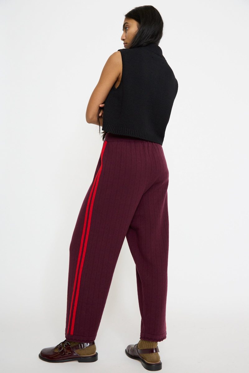 Cordera MerinoPerlePant Burgundy Oroboro 6