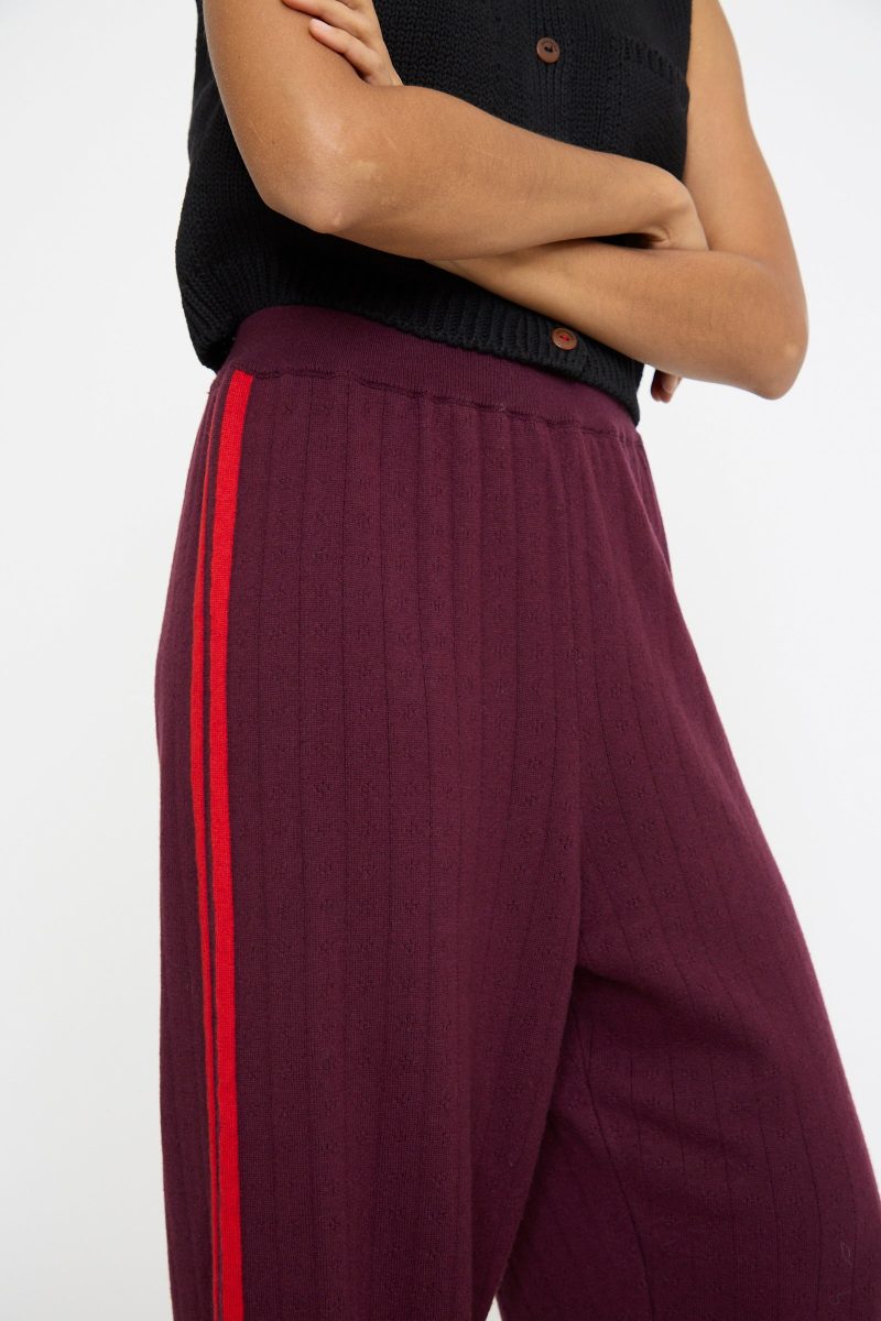 Cordera MerinoPerlePant Burgundy Oroboro 7