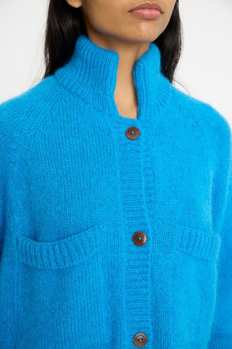 Cordera Mohair BabyAlpacaPoloJacket Ceruleo Oroboro 8