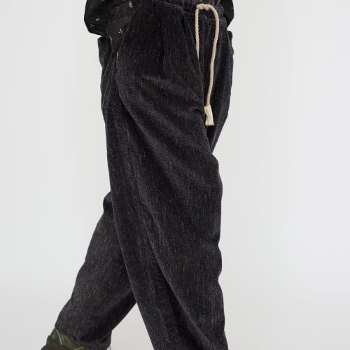 Dr.Collectors P43KyotoCorduroyJapaneseDobbyTweedPant Black Oroboro 1