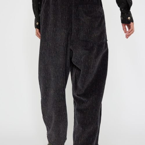 Dr.Collectors P43KyotoCorduroyJapaneseDobbyTweedPant Black Oroboro 6