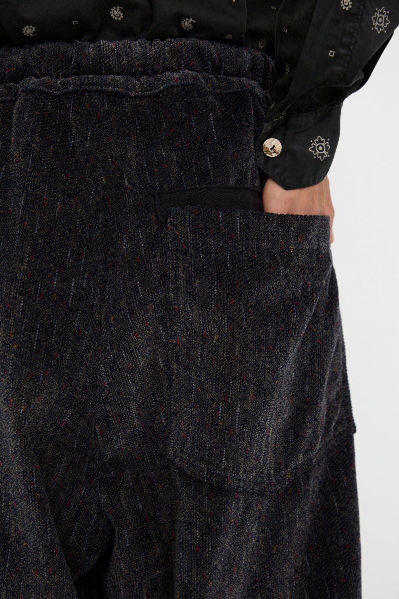 Dr.Collectors P43KyotoCorduroyJapaneseDobbyTweedPant Black Oroboro 7