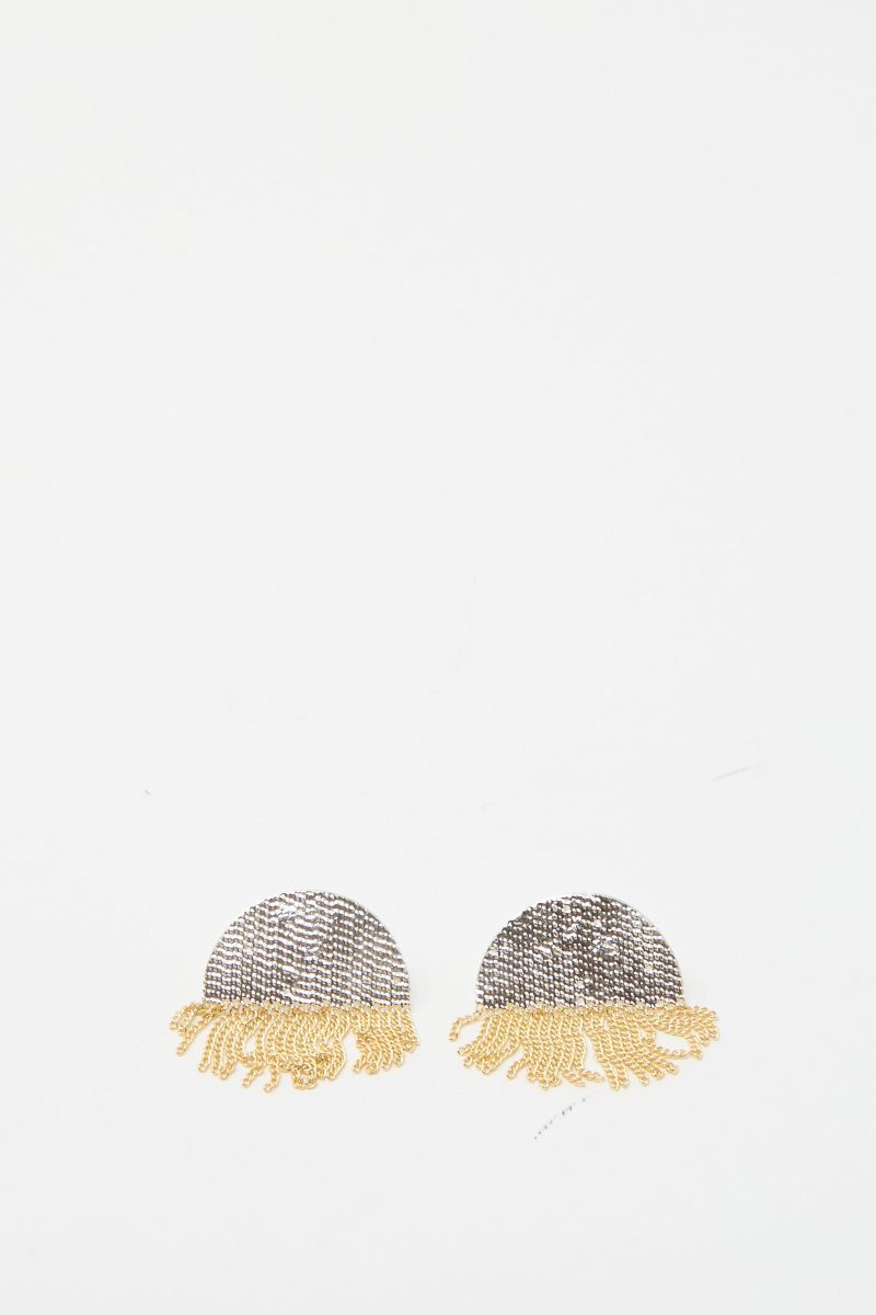 HannahKeefe HalfCircleStuds Brass Silver Oroboro 1