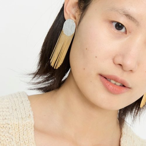 Hannah Keefe Dot Earrings Brass Silver Oroboro 5