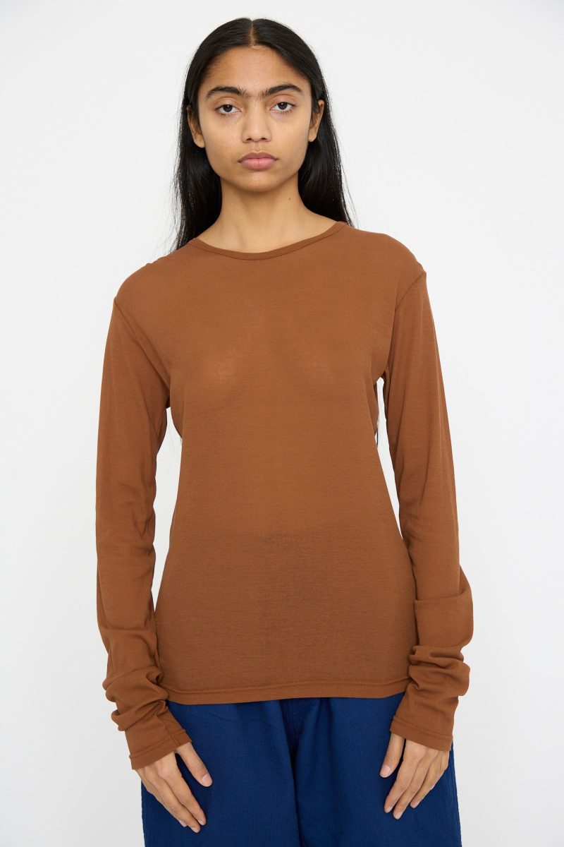 IchiAntiquites RibJerseyCrewneck Camel Oroboro 1