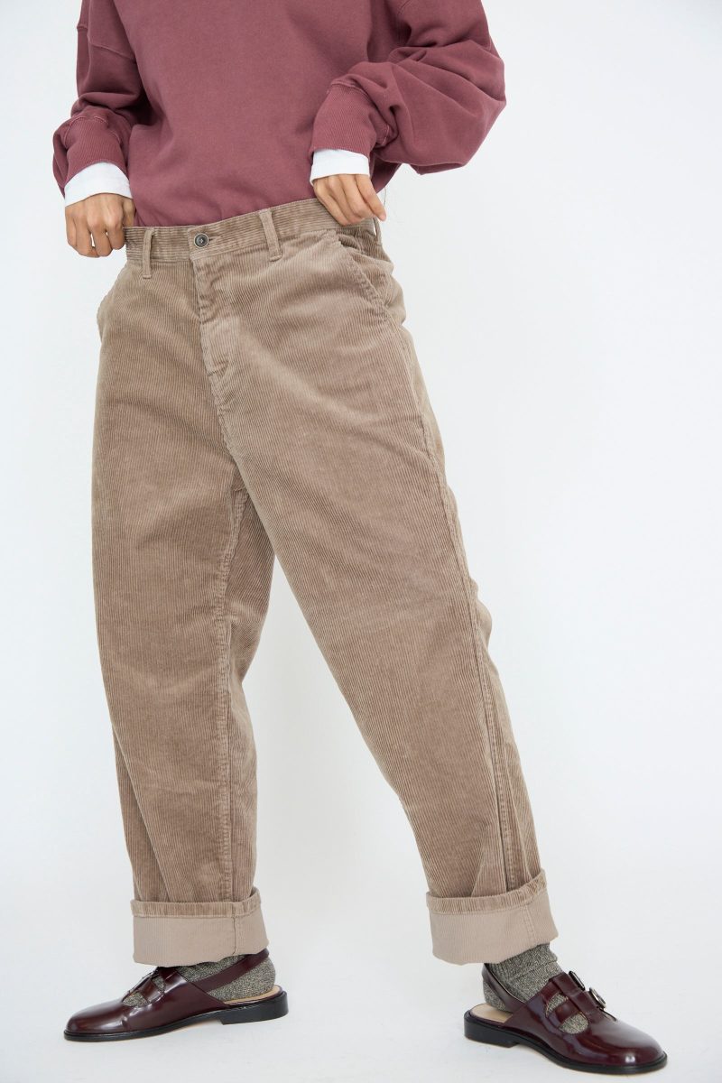 IchiAntiquites StretchCallCorduroyPants Mocha Oroboro 4