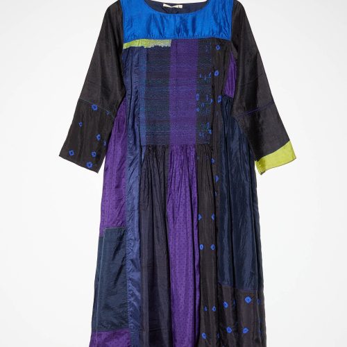 Injiri SilkDress PurpleBlackBlue Oroboro 11