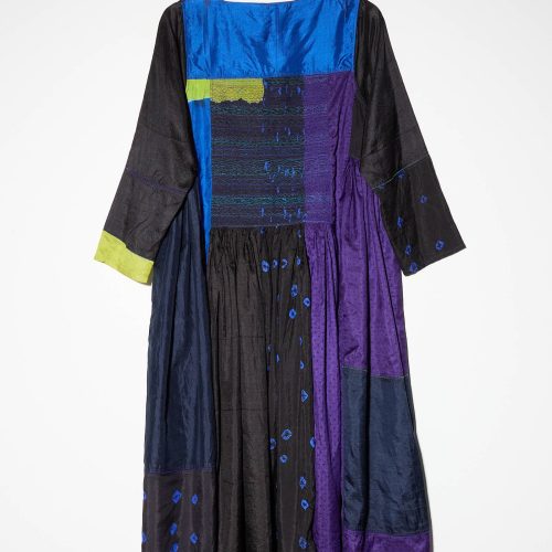 Injiri SilkDress PurpleBlackBlue Oroboro 12