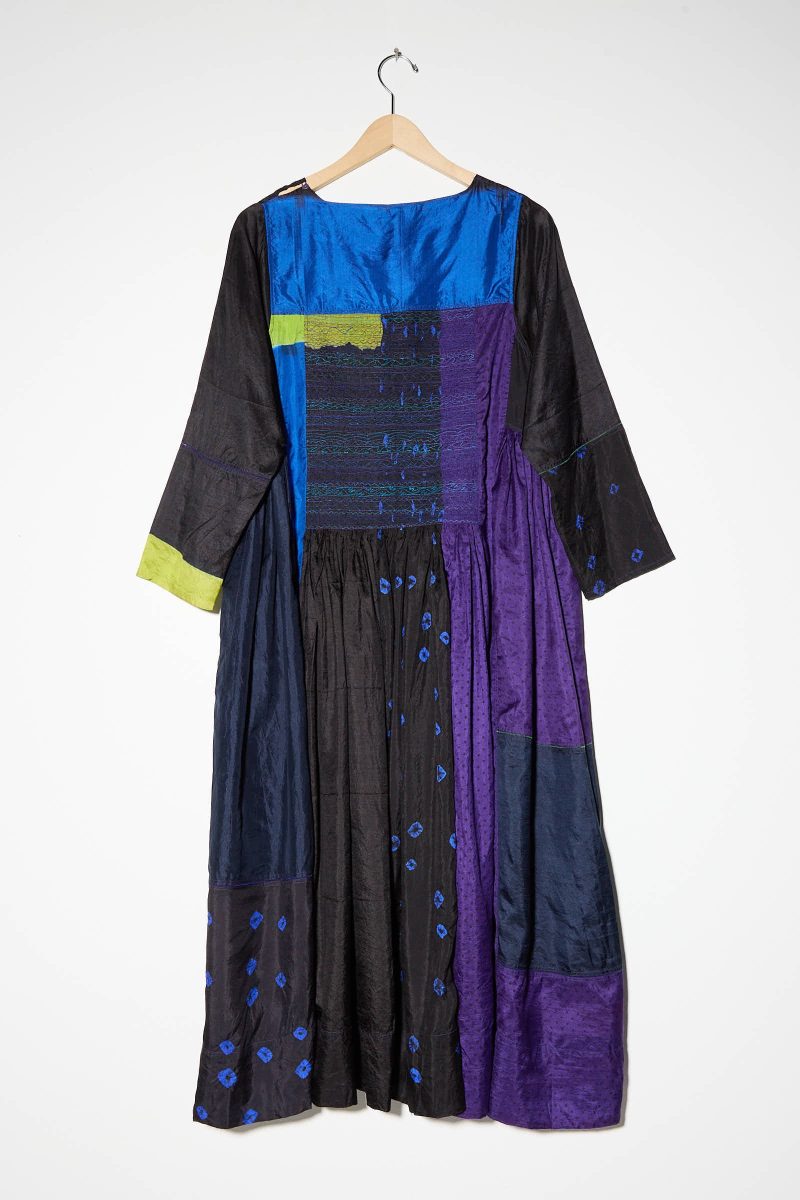 Injiri SilkDress PurpleBlackBlue Oroboro 12