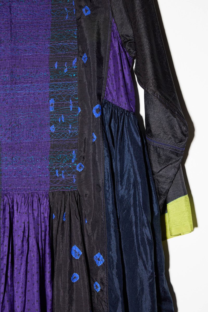 Injiri SilkDress PurpleBlackBlue Oroboro 27