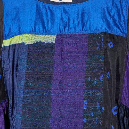 Injiri SilkDress PurpleBlackBlue Oroboro 28