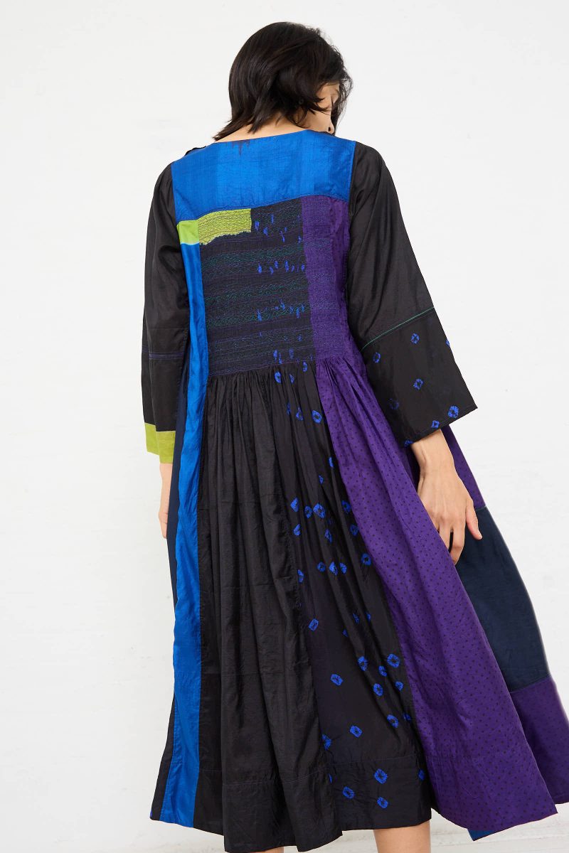 Injiri SilkDress PurpleBlackandBlue Oroboro 5