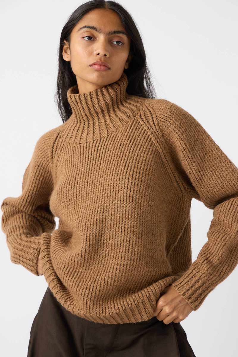 Jan JanVanEssche CamelWoolKnit68Sweater Natural Oroboro 2