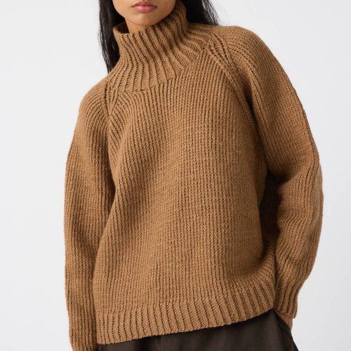 Jan JanVanEssche CamelWoolKnit68Sweater Natural Oroboro 3