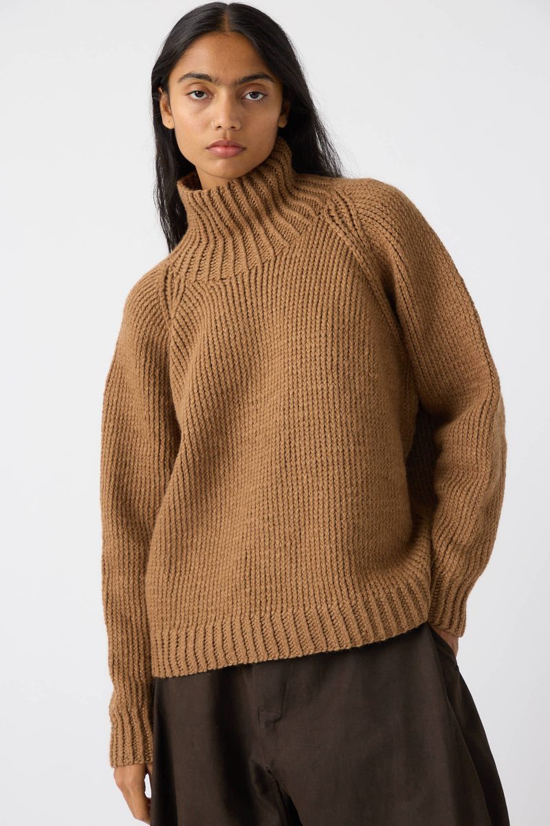 Jan JanVanEssche CamelWoolKnit68Sweater Natural Oroboro 3