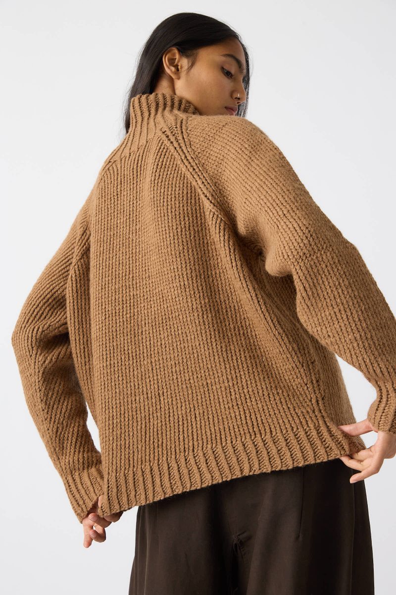 Jan JanVanEssche CamelWoolKnit68Sweater Natural Oroboro 4