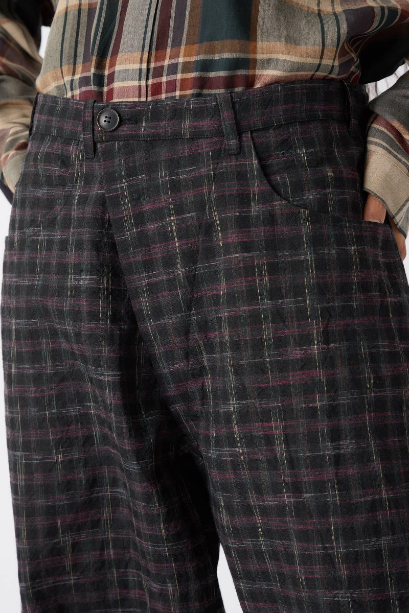 Jan JanVanEssche TumbledWoolCheckTrouser78 Kasuri Oroboro 5