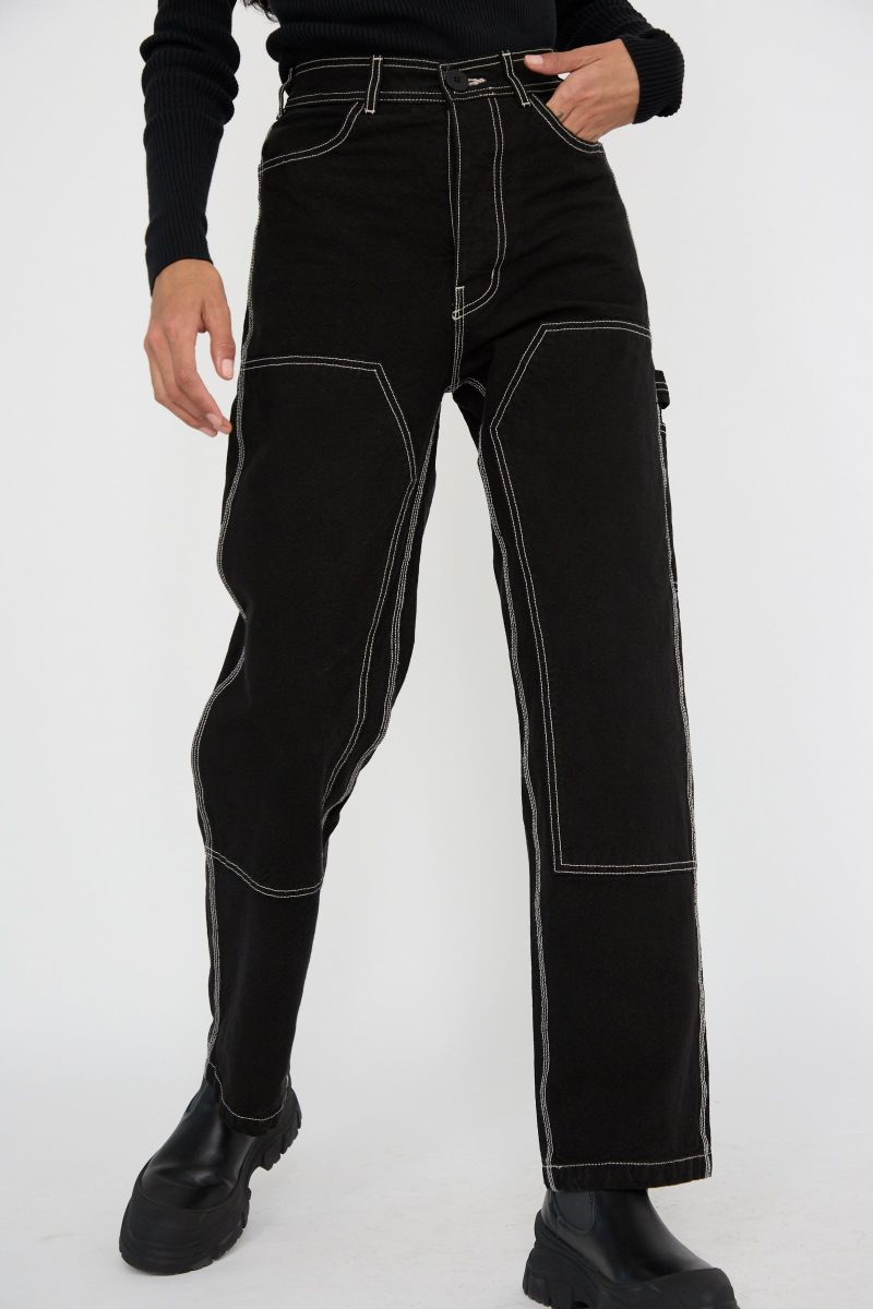 JesseKamm PatchfrontHandyPant Black NaturalStitching Oroboro 4