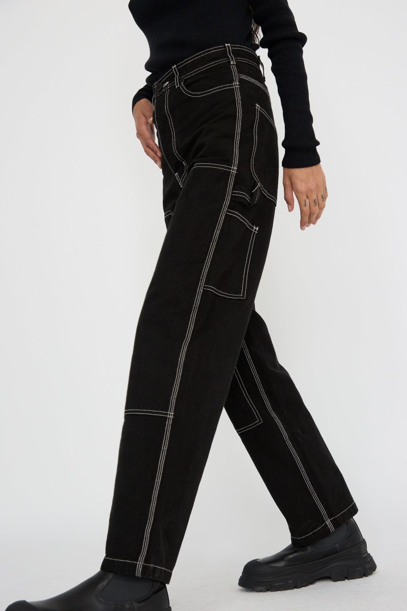 JesseKamm PatchfrontHandyPant Black NaturalStitching Oroboro 5