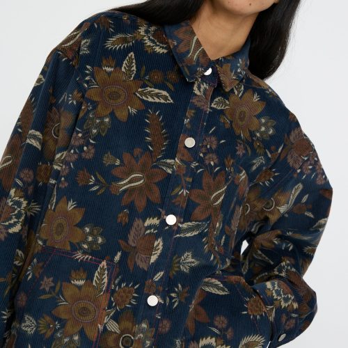 Kasmaria CottonCorduroyOvershirt PrintedFloral Oroboro 3