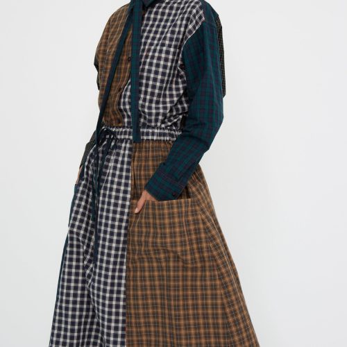 Kasmaria HeavyPoplinSkirt MixedPlaid Oroboro 1