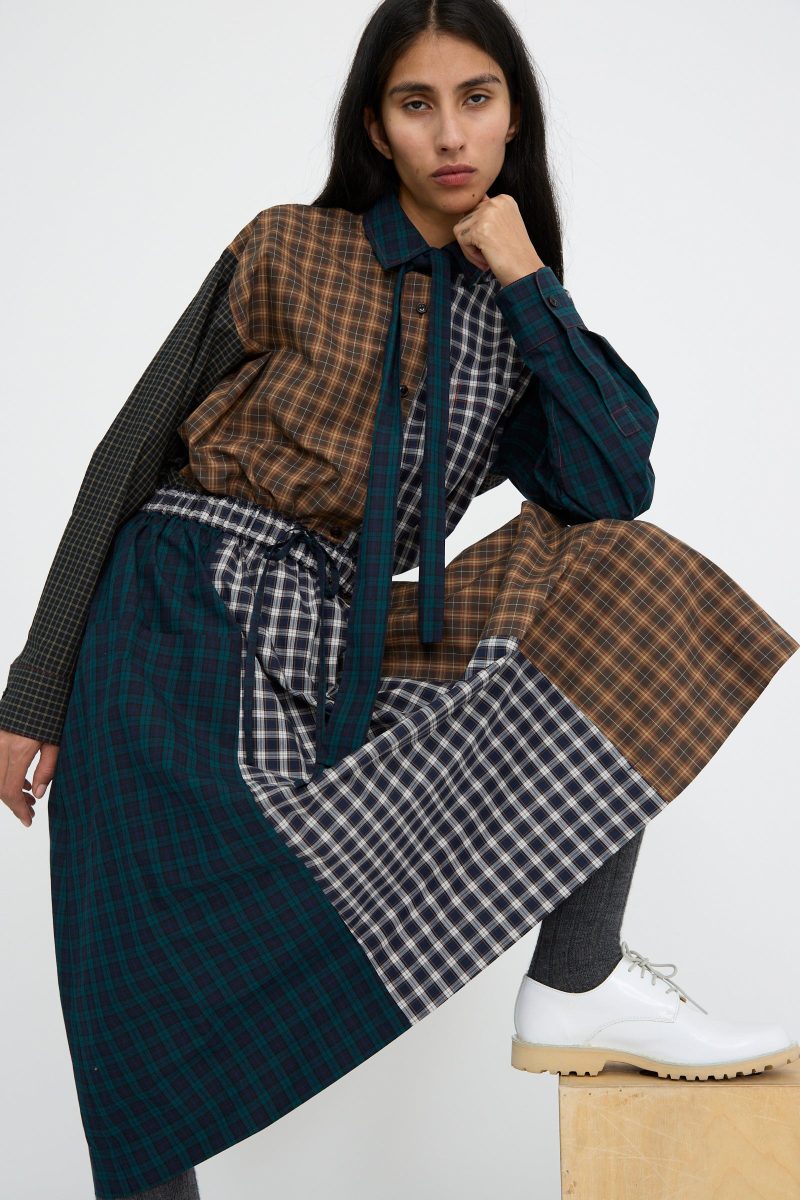 Kasmaria HeavyPoplinSkirt MixedPlaid Oroboro 12