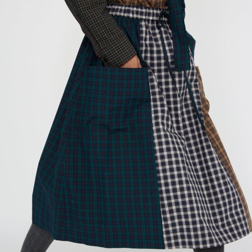 Kasmaria HeavyPoplinSkirt MixedPlaid Oroboro 3