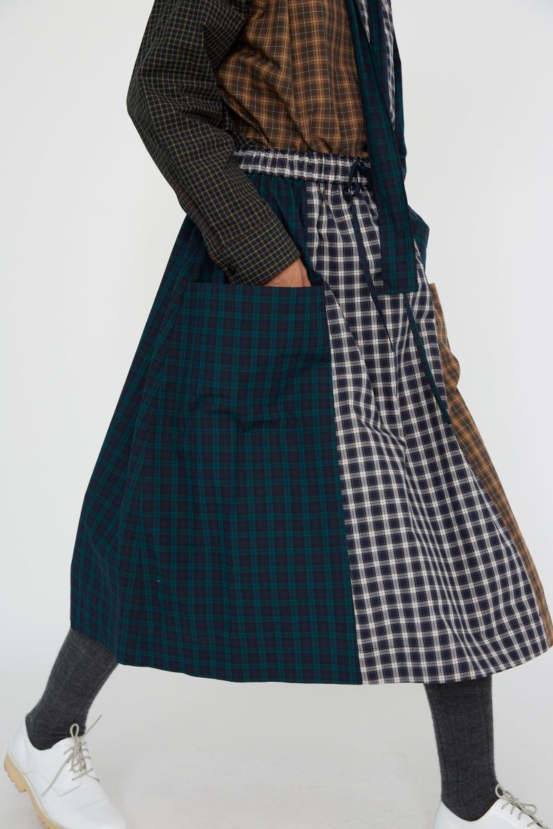 Kasmaria HeavyPoplinSkirt MixedPlaid Oroboro 3