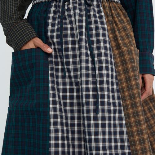 Kasmaria HeavyPoplinSkirt MixedPlaid Oroboro 8