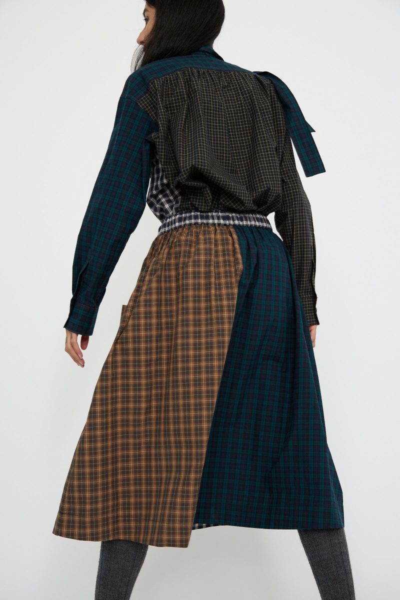 Kasmaria HeavyPoplinSkirt MixedPlaid Oroboro 9