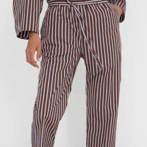 Kasmaria TaffetaPajamaPantswithTie Stripe Oroboro 3