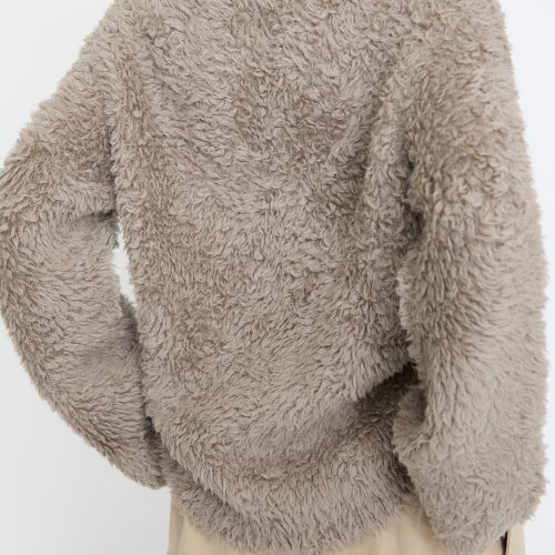 LaurenManoogian HandknitFurCrewneck Taupe Oroboro 7