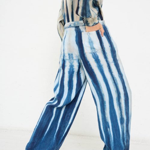 LunaDelPinal ShiboriHempWideLegTrouser FadedIndigo Oroboro 6