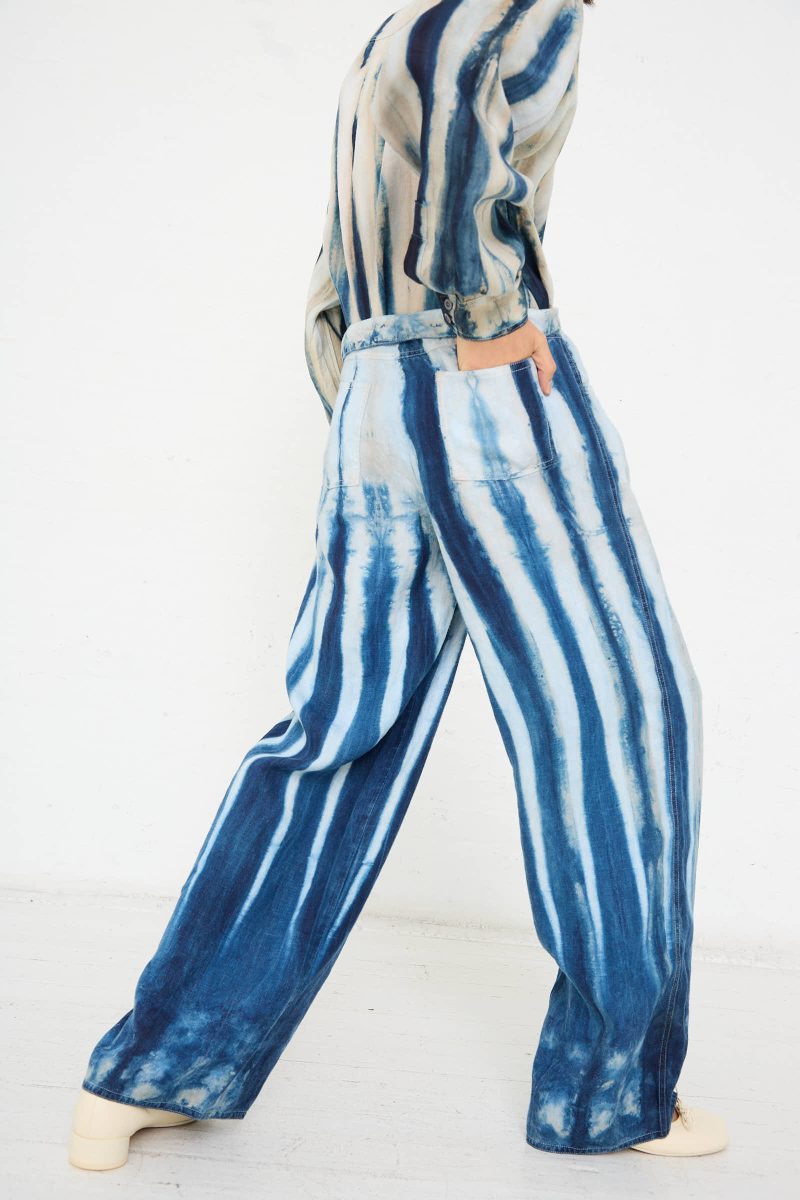 LunaDelPinal ShiboriHempWideLegTrouser FadedIndigo Oroboro 6