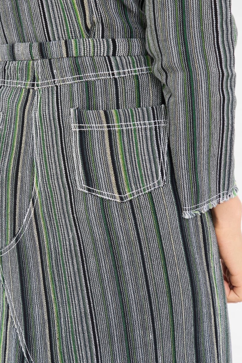 LunaDelPinal TelaDeRayaLoomWeaveJeanSkirt HumbugStripe Oroboro 5