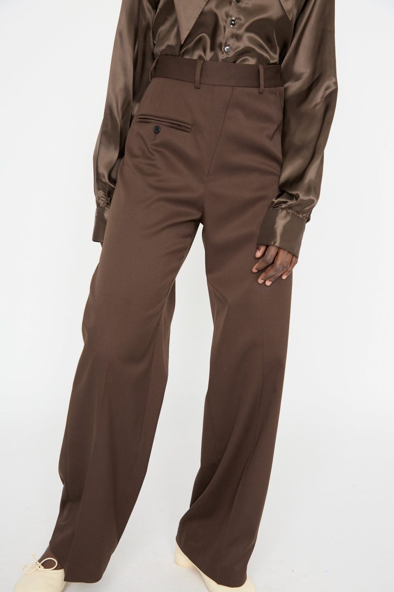 MM6 Pants DarkBrown Oroboro 1