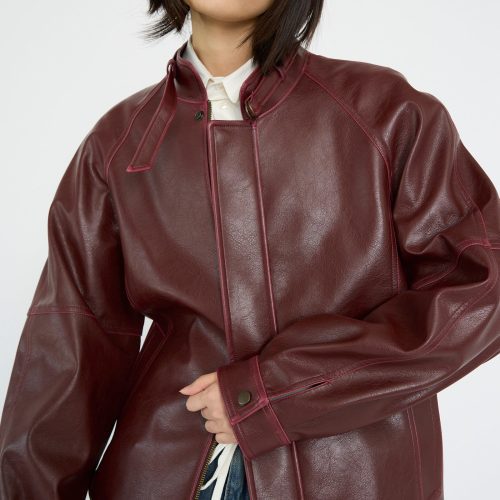 MM6 Sports Jacket Burgundy Oroboro 2