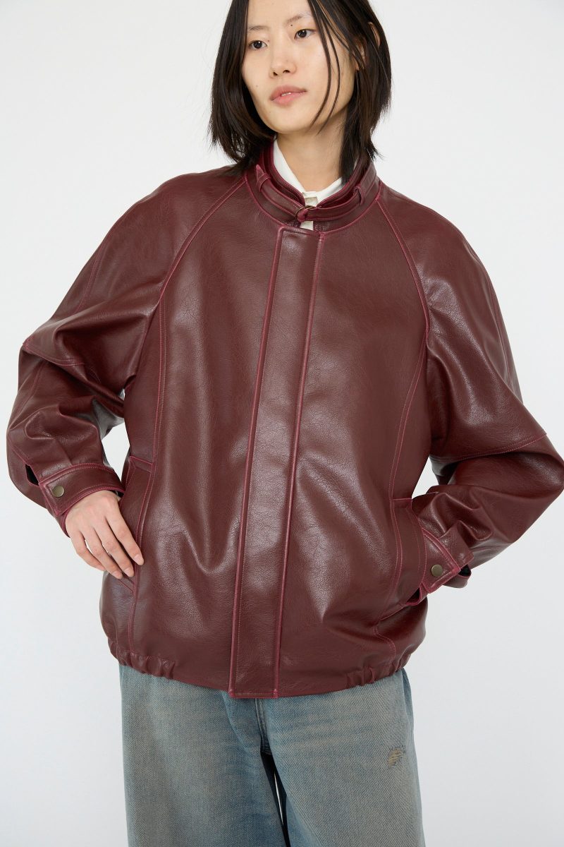 MM6 Sports Jacket Burgundy Oroboro 4