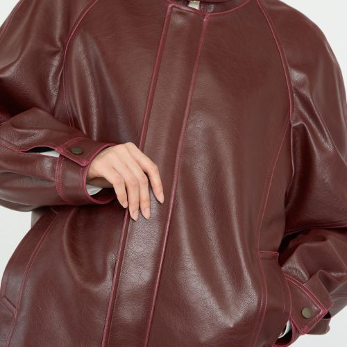 MM6 Sports Jacket Burgundy Oroboro 5